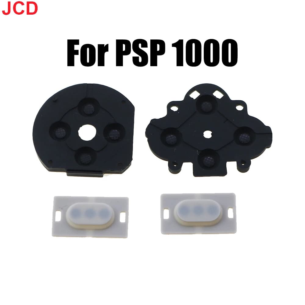 JCD 1 Set Console di Gioco di Ricambio Per PSP 1000 Per PSP FAT D Pad Gomma Conduttiva Pulsante RL parte di riparazione