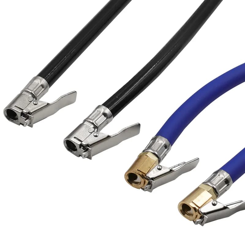Tubo di gonfiaggio per pneumatici Adattatore gonfiabile Twist Pneumatico Pompa d'aria Tubo di prolunga Collegamento Mandrino d'aria di bloccaggio per bici Moto 9.5/12.5mm