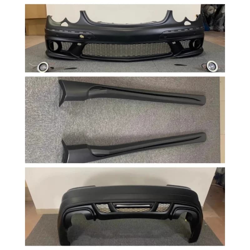 Front Bumper Rear Bumper Assembly Side Skirt for Mercedes Benz W209 Modified AMG Style Body kit Auto Parts