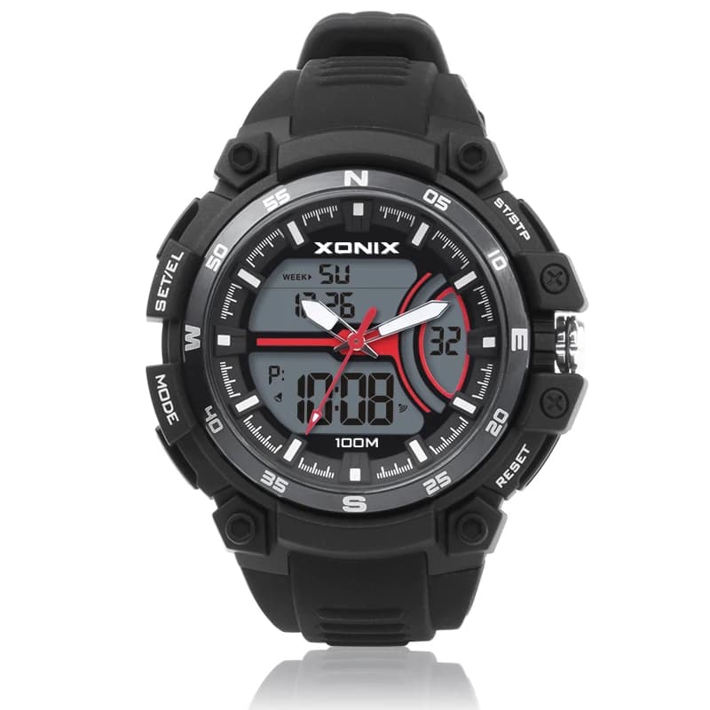 XONIX Fashion Men Sports Digital Watches Waterproof 100m Outdoor Fun Multifunction Watch Swimming Diving Wristwatch Reloj Hombre