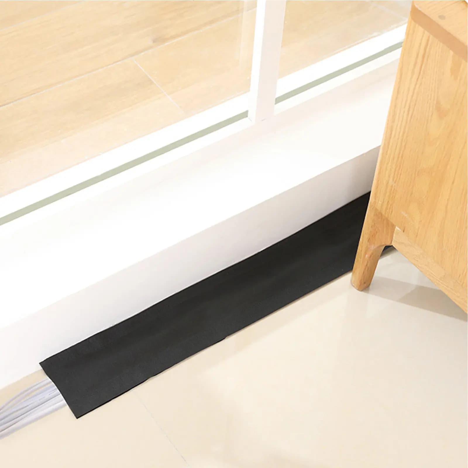 Striscia Portacavi da 3 Metri per Gestione Cavi su Tappeti e Pavimenti, Organizzatore di Cavi con Design a Strappo per Ufficio, Casa e Uso Industriale
