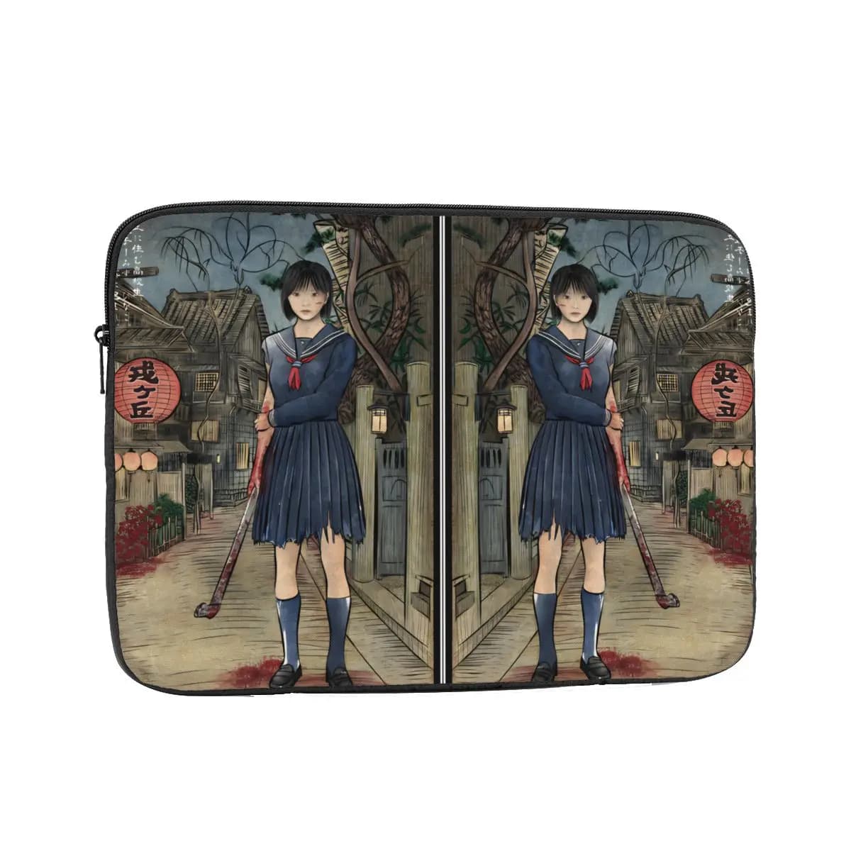 Custodia antiurto 12" 13" 15" 17" Silent Hill F Hinako nel Giappone Woodblock Custodia per laptop Custodia per notebook