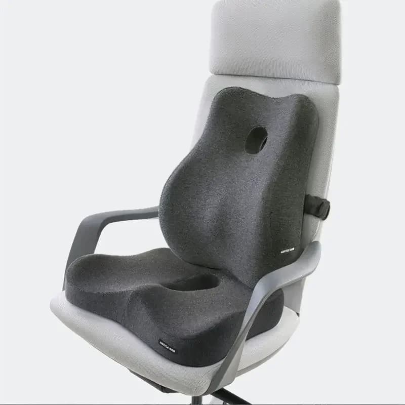 Cuscino Lombare in Memory Foam per Auto, Supporto Ortopedico per Massaggio, Cuscino per Sedia da Ufficio, Set di Cuscini per Alleviare il Dolore
