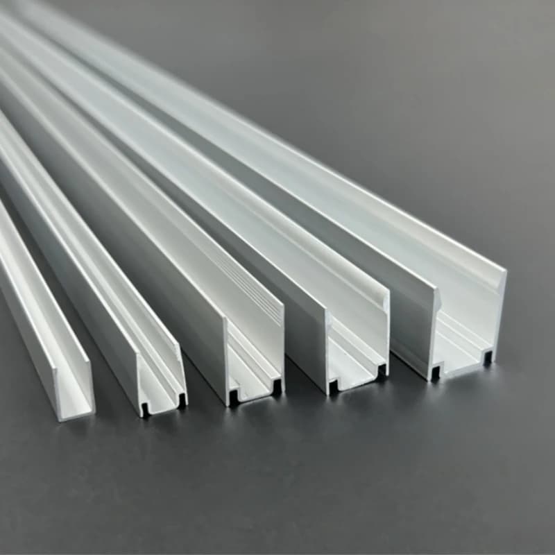0.5m/1m Flessibile LED Neon Strip Light Clip fissa a forma di U Canale in alluminio Fibbia Base Tubo flessibile in silicone Staffa montata