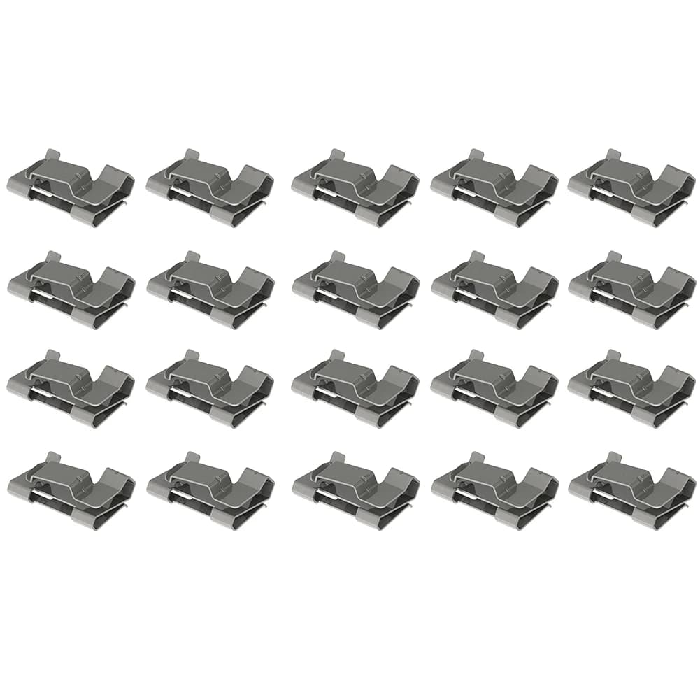 Clip per Cavi Solari in Acciaio Inox 304 con Design a Barba di Raggiunta, 2050 Pezzi per Gestione Sicura di Cavi Fotovoltaici ed Elettrici