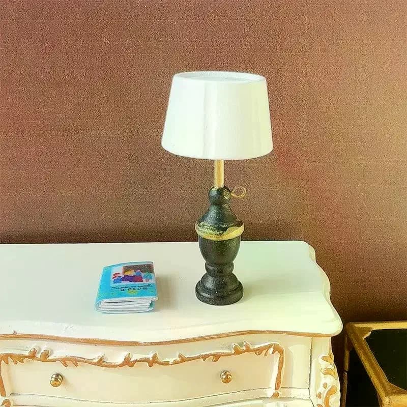 Lampada in Miniatura in Legno 1:12 per Casa delle Bambole, Ornamenti, Accessorio Fotografico, Giocattoli per Bambini, Decorazione in Miniatura per Casa delle Bambole, Regali
