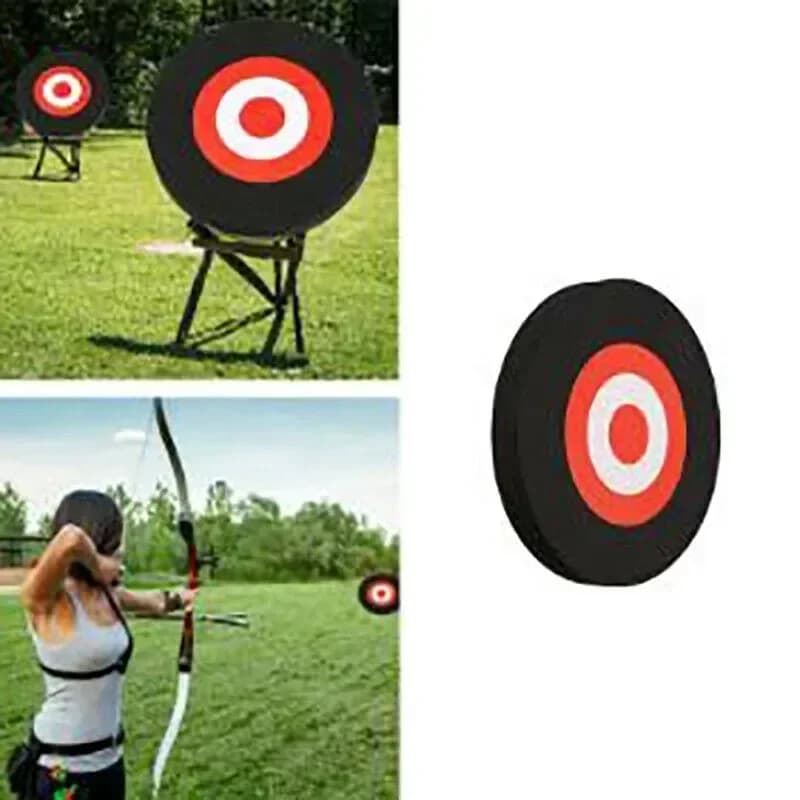 1 Pezzo Bersaglio in Schiuma EVA per Tiro con l'Arco 25x25x3cm, Nero Rosso, per Pratica di Tiro con l'Arco e Allenamento con l'Arco