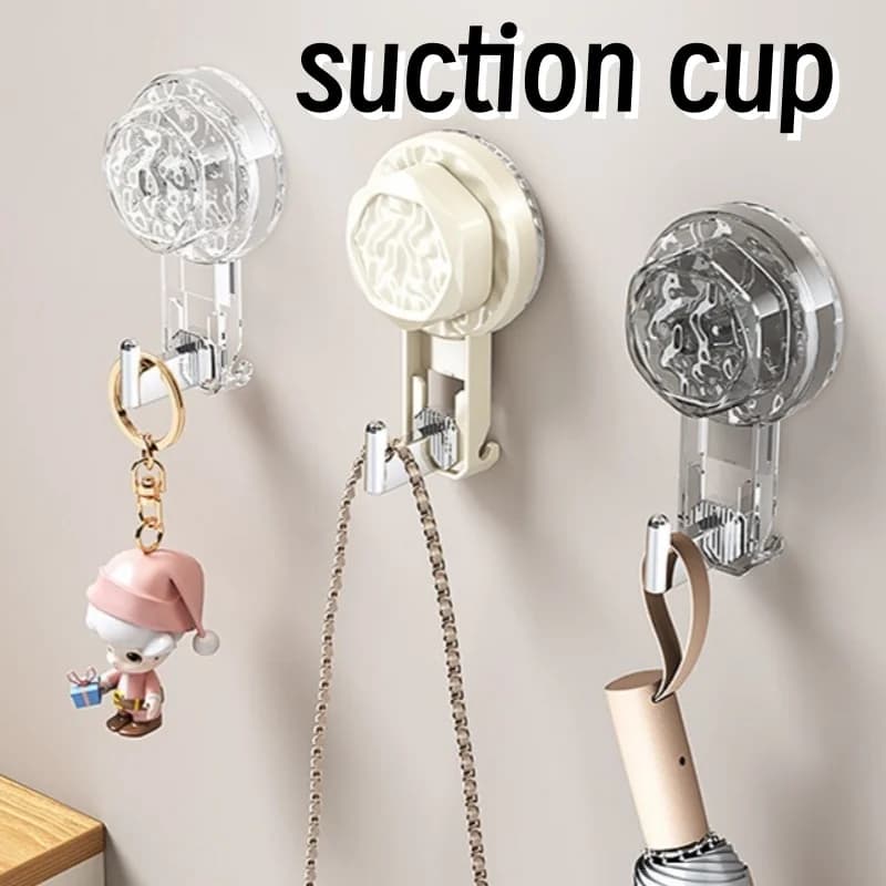 Ganci a ventosa senza foratura per bagno, appendiabiti, portasciugamani, per chiavi, vestiti, borse, accessori organizer per bagno e casa