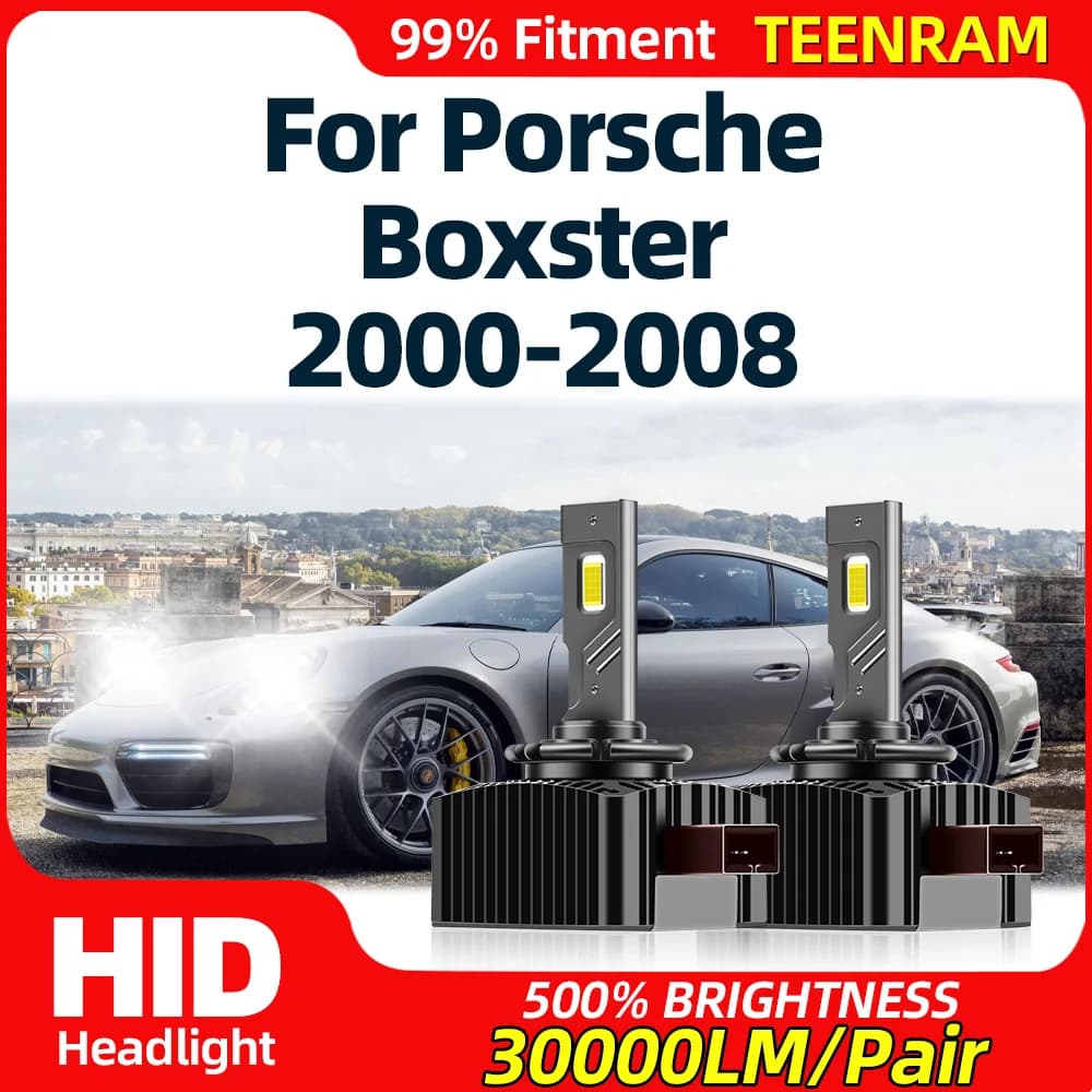 Canbus LED Headlight 120W HID Xenon Lights 12V Plug & Play lampade Auto per Porsche Boxster 2000-2002 2003 2004 2005 2006 2007