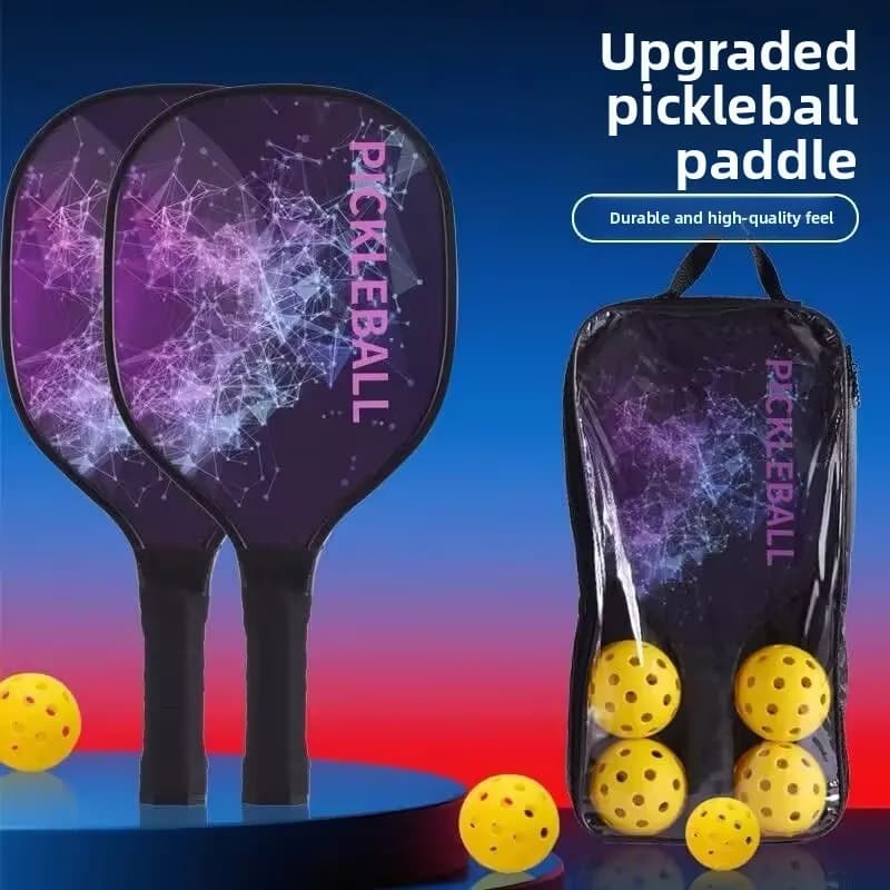 Set di racchette da pickleball, set di 2 racchette e 4 palline da pickleball, racchetta da beach tennis, racchetta da pickleball leggera