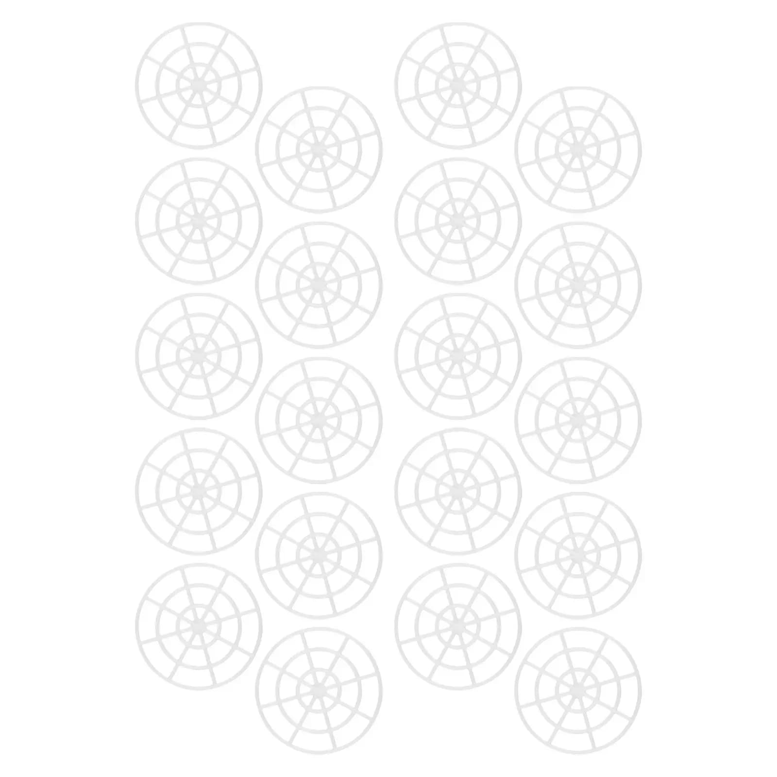 20Pcs Wide Mouth Pickle Presser Fermenting Jar Mesh Plate Plastic Grid Plate Presser Press Weight for Vegetable Fermentation