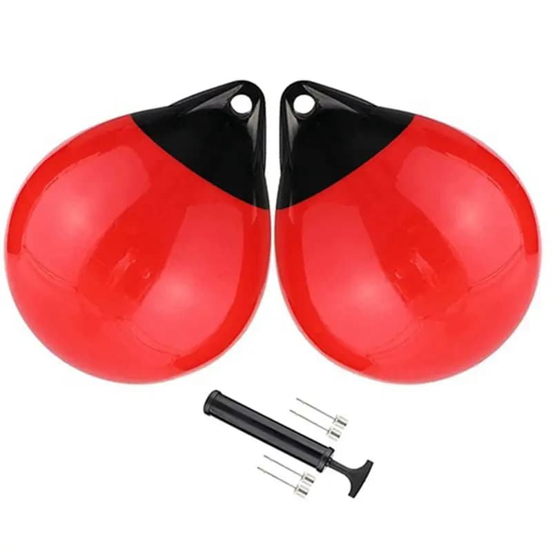 ABJX Nuovo Set di 1 Boa di Ormeggio, Parabordo per Barca, Boa Rotonda per Ancoraggio, Paraurti per Molo, Accessori Gonfiabili per Piccole Barche a Vela