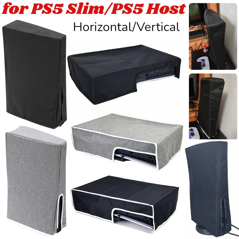 Custodia antipolvere per custodia protettiva per Console di gioco PS5 custodia protettiva antigraffio custodia protettiva per Host per accessori di gioco sottile PS5