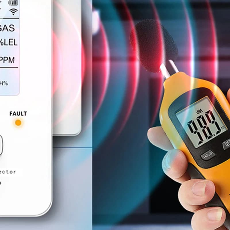 Allarme 4-in-1 per monossido di carbonio, gas naturale, propano e metano, rilevatore di temperatura per casa e camper