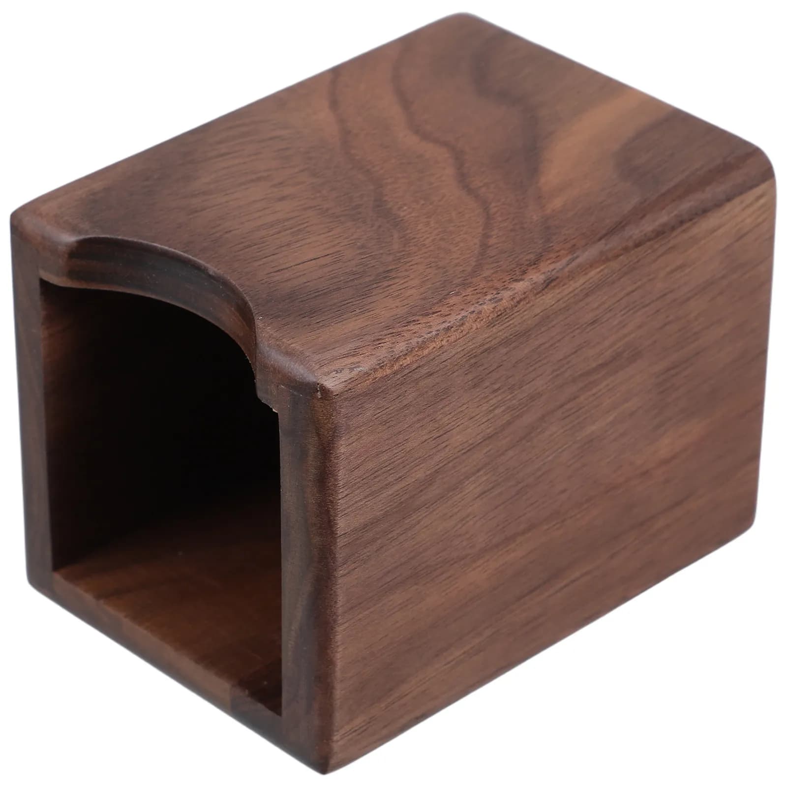 Portapenne in Legno di Noce Nero Naturale Premium, Organizzatore da Scrivania Robusto e Leggero, Multiuso, Portaoggetti per Cancelleria e Bacchette