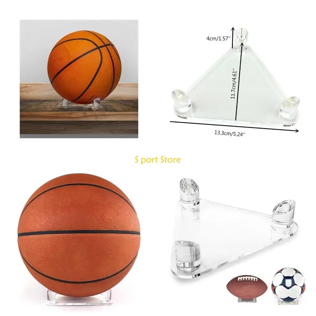 U2JB Base supporto per espositore con supporto per trasparente per collezione tennis, calcio, baseball, palline