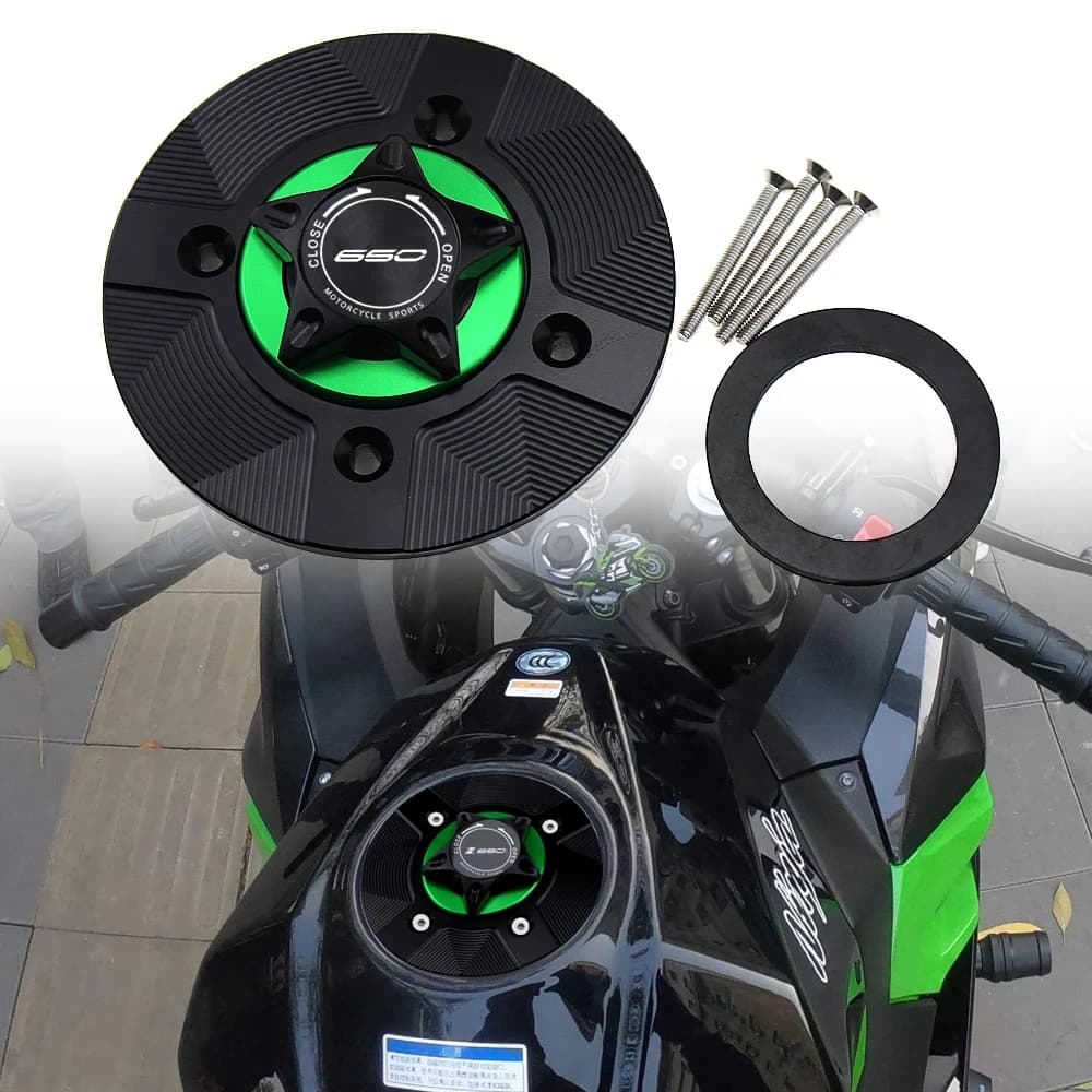 Per Kawasaki Z650 Z 650 2017-2022 Ninja650 Ninja 650 2017-2022 Moto CNC Tappo Del Serbatoio Del Carburante Gas Olio Coperchio Del Serbatoio Benzina copertura