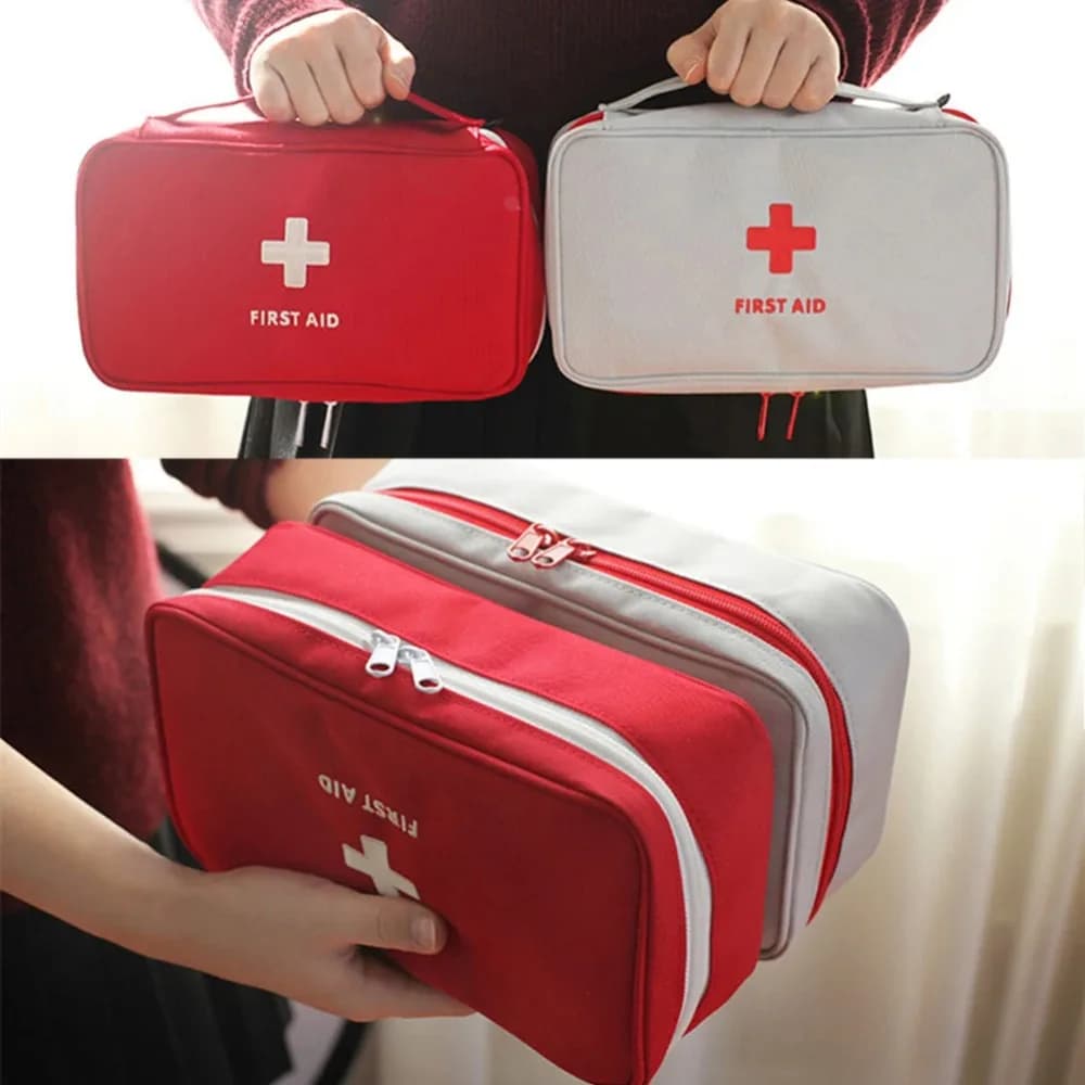 Home Medicine Bag Portable Travel First Aid Kit Medical Emergency Kit Organizer Outdoor Medicine Pill Storage Carrying Case Bag