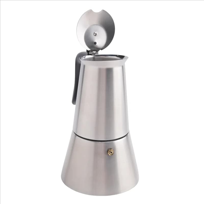 A15F-Fornello Elettrico Macchina per Espresso Moka Pentola 6 Tazze Caffettiera Caffettiera Elettrica in Acciaio Inossidabile Classica Caffettiera Spina UE