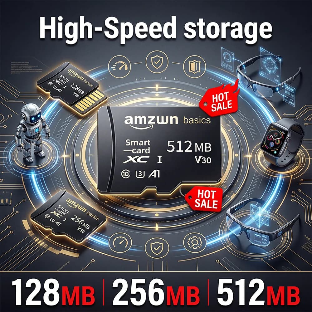 Scheda di Memoria Mini SD ad Alta Velocità e Piccola Capacità, Classe 10, Micro TF Flash Card 128MB 256MB 512MB per Telefono/Dash Cam/Telecamera di Sicurezza