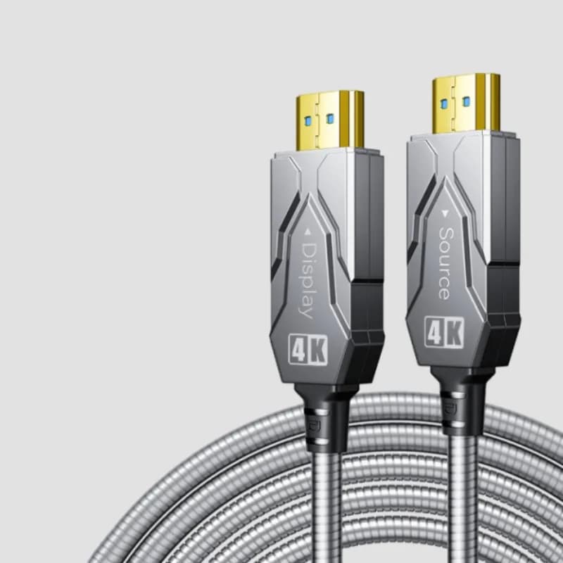 DTECH HDMI cable AM to AM 20 m 4K 60 Hz Video HD AOC optical fiber cable HDMI 2.0 armored 4 core 18 Gbps 3D support