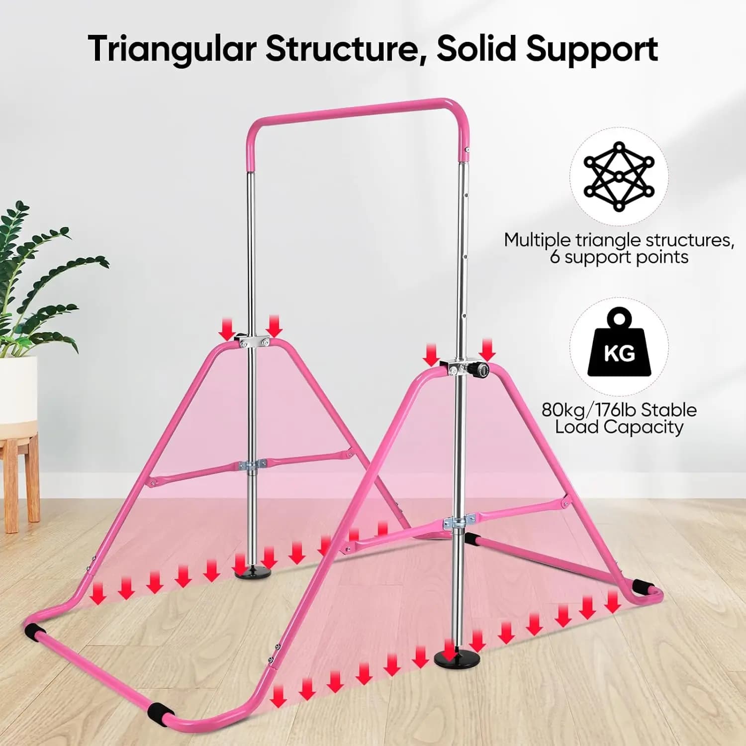 Horizontal bar with adjustable height Gym traction bars in the jungle for children Parallel bars for children