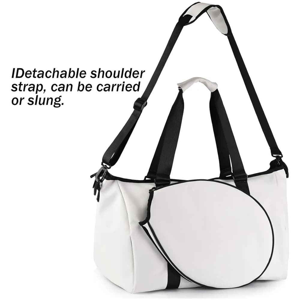 1 women's sports bag with dry/bag pocket tote shoulder bag for durable tennis racket for pickleball and other sports