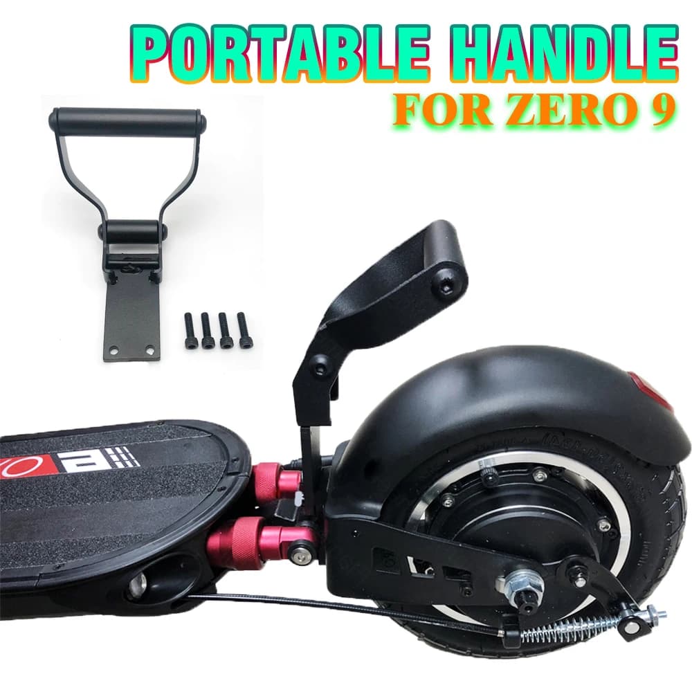 Parte della maniglia portatile con coda di maniglia in acciaio inossidabile durevole con accessori a vite per scooter elettrico Zero 9
