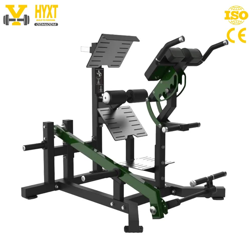 Commercial Steel Hyperextension Machine Plate Loaded Chest Press Strength Trainer Durable 270kg Max User Weight