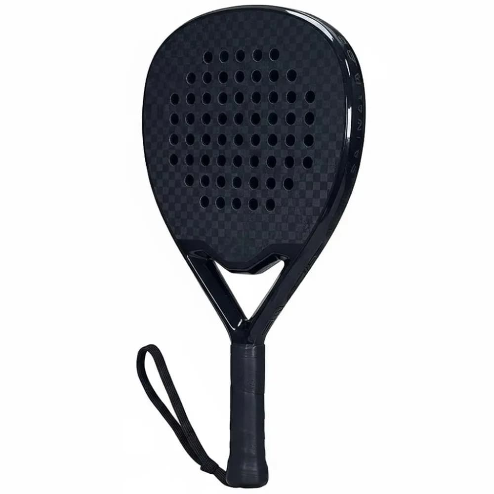 Racchetta Professionale da Padel in Fibra di Carbonio 12K - Forma a Goccia, Alta Prestazione per Beach Tennis e Cage Paddle, Modello 001