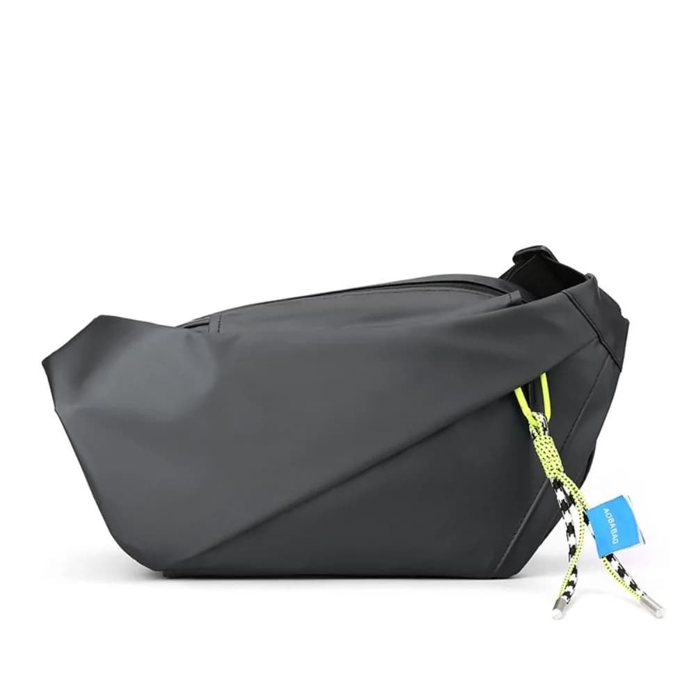 Casual Nylon Shoulder Chest Bag Waterproof Large Capacity Belt Bag Travel Bag Running