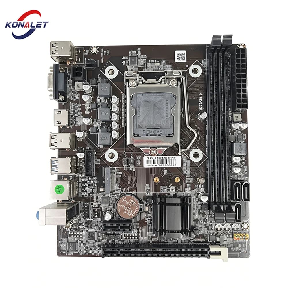 Scheda madre KONALET H81 LGA1150 DDR3 2 slot M.2 NVMe VGA HDMI Supporto CPU i3 i5 i7 4a generazione Micro ATX Scheda madre desktop USB3.0