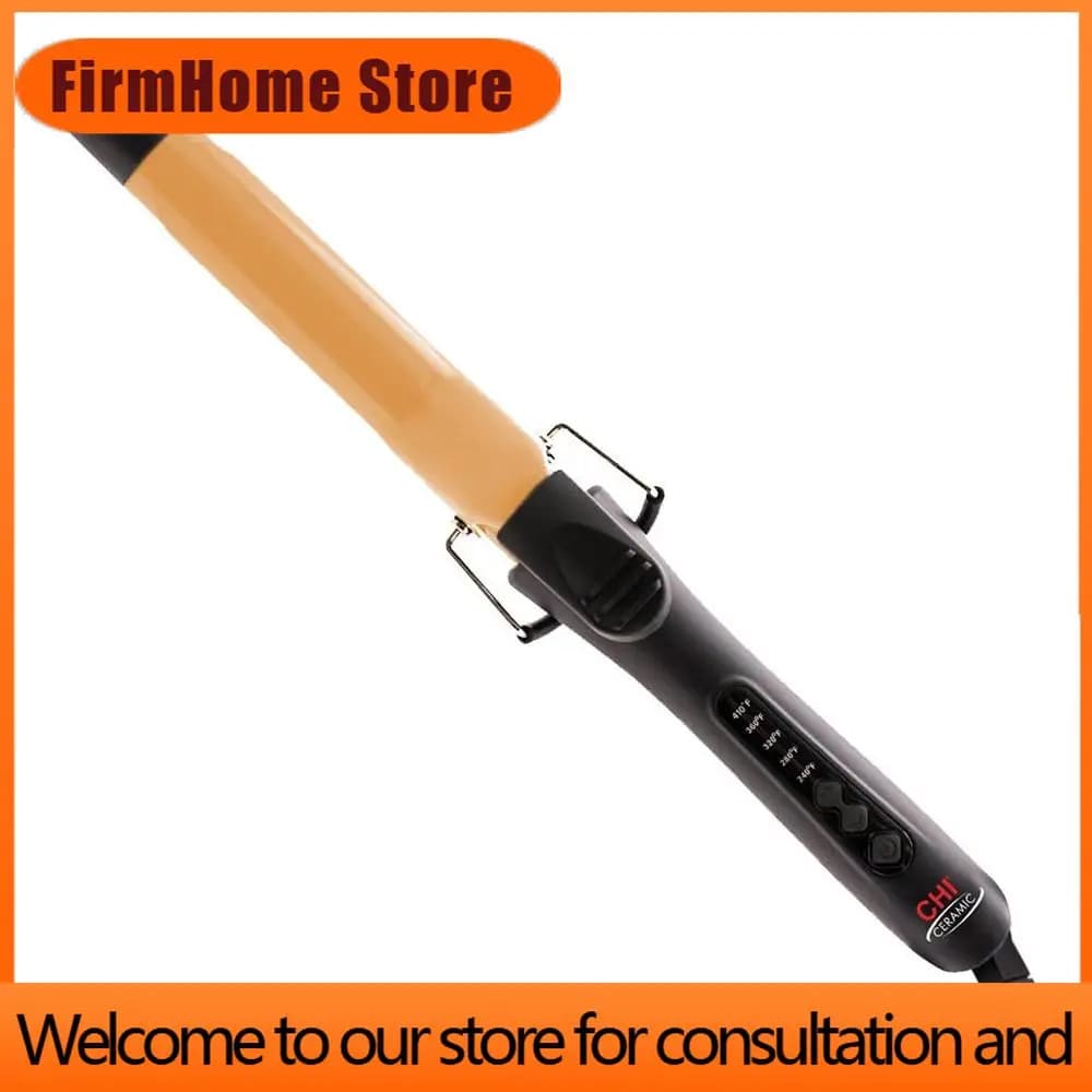 FirmHome StoreAdjustable Temperature Tourmaline Curling Iron, 1 Barrel For Sleek Curls And Waves