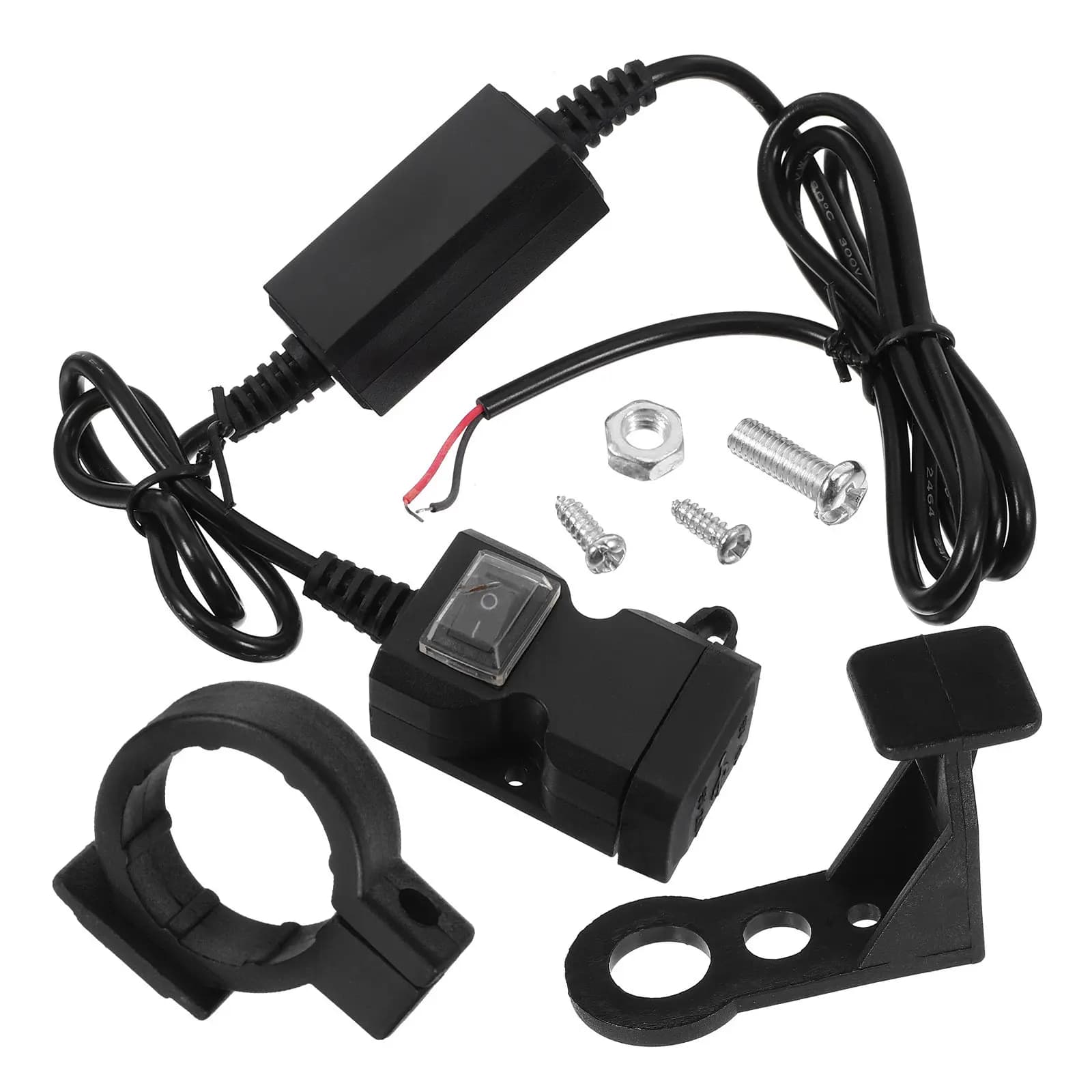 Caricatore per Telefono da Moto a Doppia Porta 5V2A, Presa USB Impermeabile 12V per Motocicletta, Compatibile con Tutti i Marchi, Ricarica Rapida