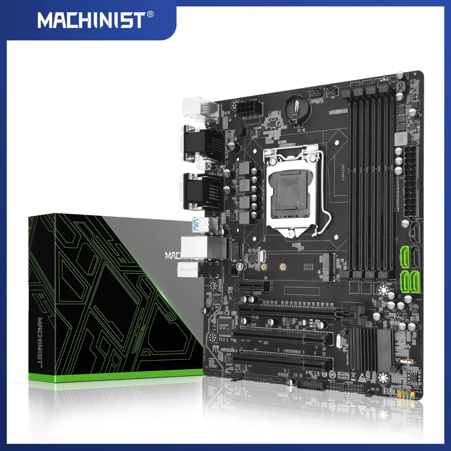 MACHINIST B85M-PRO scheda madre LGA 1150 supporto CPU Intel Pentium Core processore Xeon Desktop DDR3 memoria RAM VGA HDMI SATA M.2