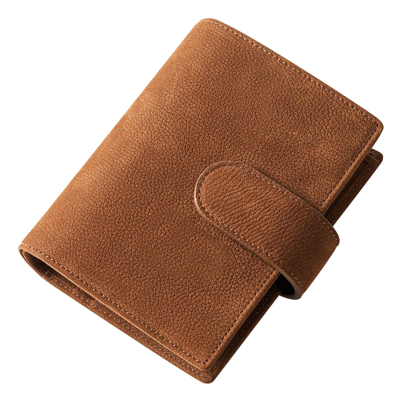 Smartfee Pocket A7 Planner 6 Rings Binders Nubuck Genuine Leather Organizer Notebook Agenda