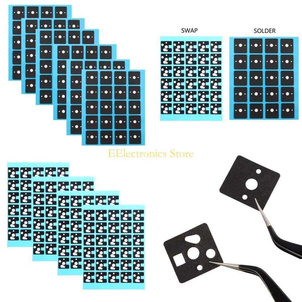 B03C 120PCS Interruttore della tastiera Ammortizzatori acustici Pellicola Copriletto Underpad Albero Silenziatore Cuscinetti in