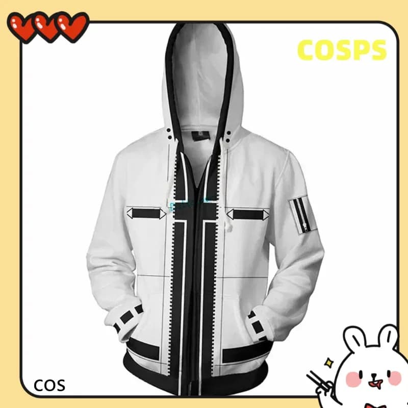 NO5 Anime game sweatshirt with hood 3D print Kyo Kusanagi Terry Bogard costume cosplay Woman Man couple jacket with hood top ZOCOS
