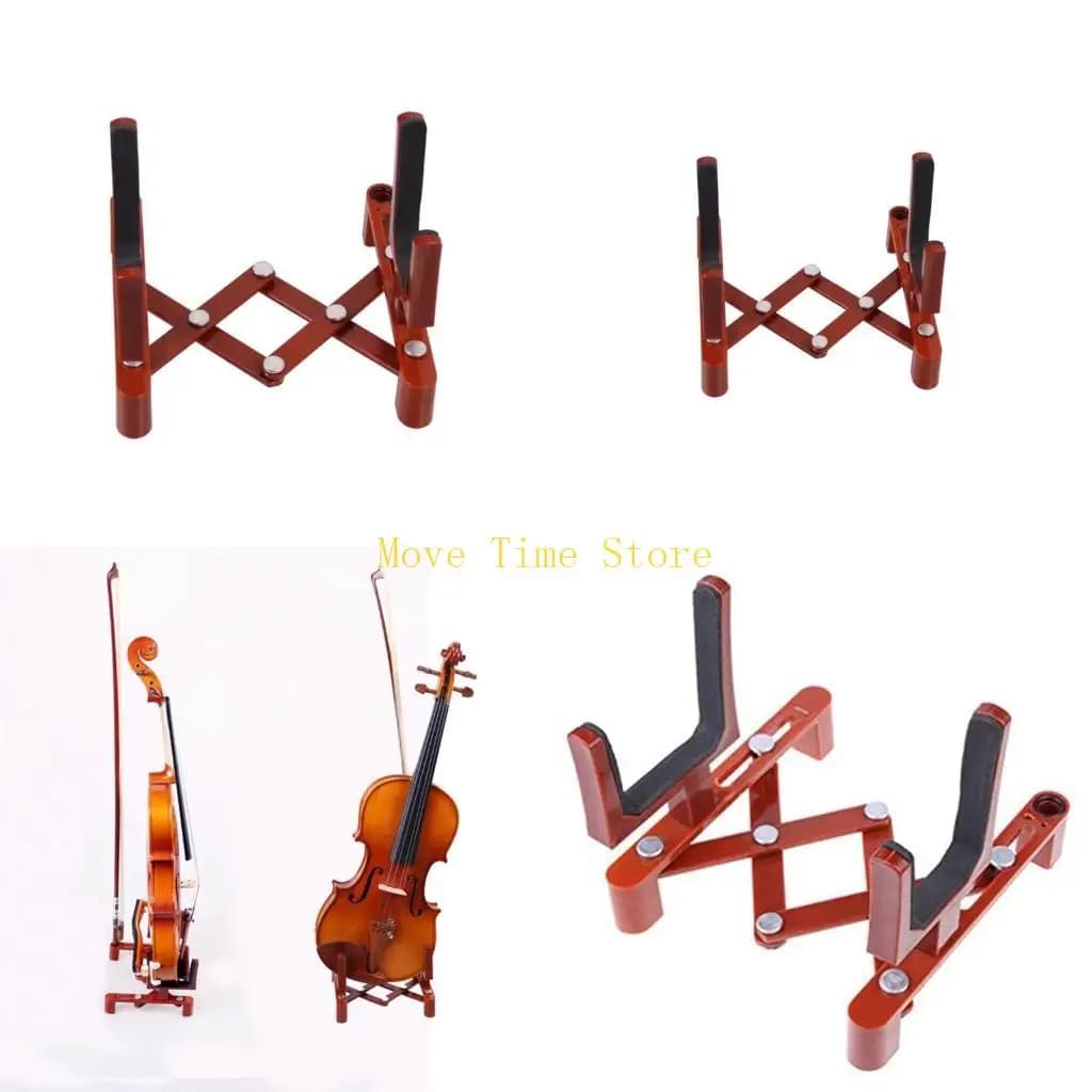 92ME Supporto per violino pieghevole professionale in plastica Supporto per ukulele Salvaspazio