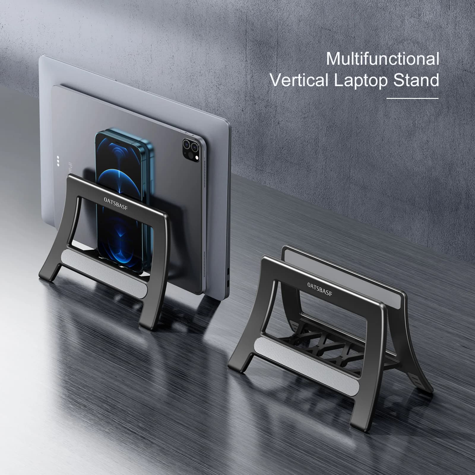 Supporto verticale per Laptop oatsff per MacBook Air Pro Xiaomi Tablet Gravity Notebook Stand supporto per Laptop in ABS supporto da tavolo