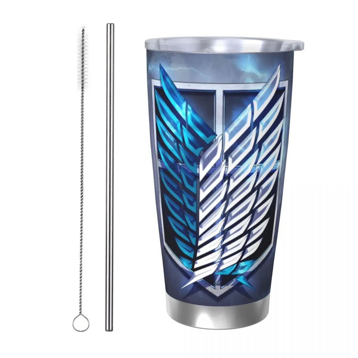 Attack On Titan 20oz Stainless Steel Insulated Thermal Coffee Car Cup Cold Hot Mugs Vacuum Flask