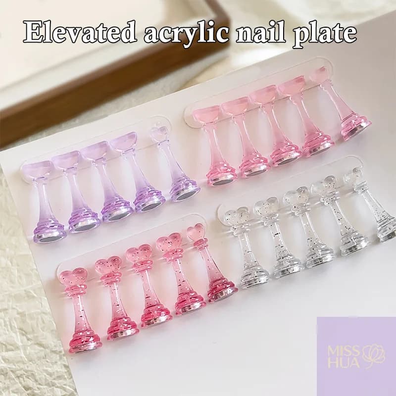 1 pz supporto per unghie in acrilico supporti per punte a forma di scacchi unghia fai da te allenamento magnetico pratica display manicure strumento per unghie per salone