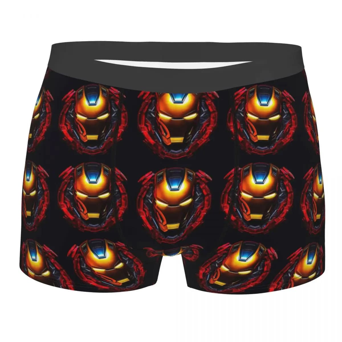 Intimo personalizzato da uomo con stampa del film Iron Man, boxer, mutande, pantaloncini, slip traspiranti