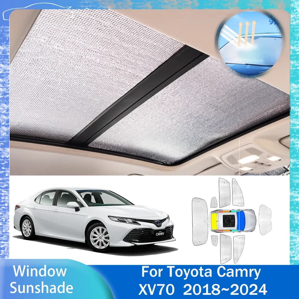 Per Toyota Camry XV70 2018 ~ 2024 2019 2020 2021 2022 2023 Lucernario Auto Parasole Finestrino Laterale Parabrezza Parasole Protezione Parasole Accessori