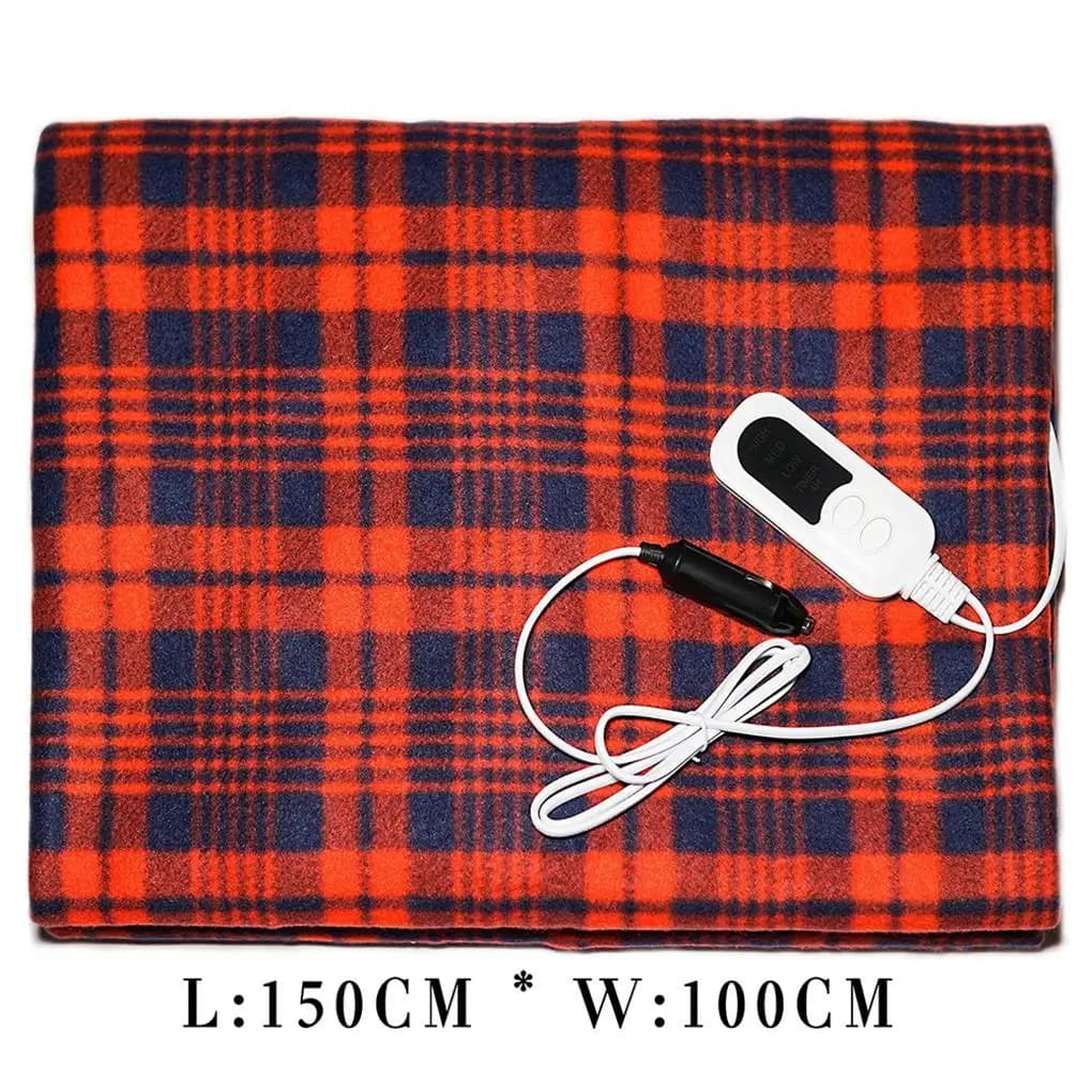 Coperta per Auto elettrica invernale 12 Volt riscaldata con Timer di spegnimento automatico resistenza al calore 3 impostazioni di temperatura tappeto per i viaggi