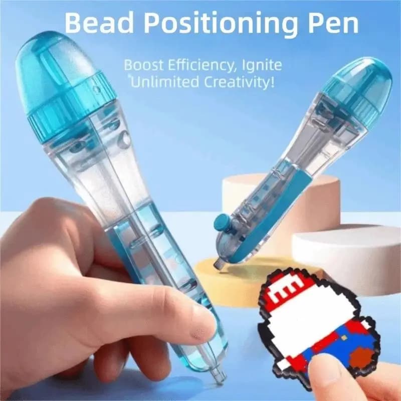 1PC Plastic Fuse Bead Pen 14.6cm Automatic Press Applicator DIY Crafting For Kids Art Puzzle Creative Tools Accessories