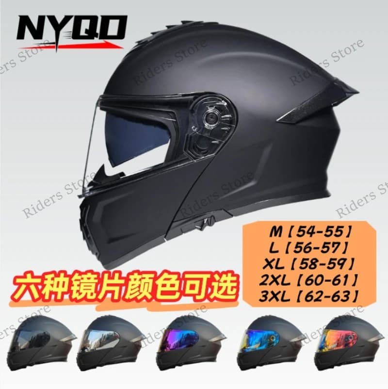 Casco da moto modulare con doppia lente, certificato 3C, per tutte le stagioni, con Bluetooth, per uomo e donna.
