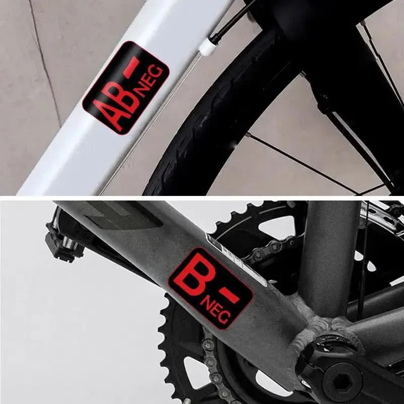 1 Adesivo impermeabile per scooter con motivo a sangue per caschi da moto, parafanghi anteriori, serbatoi e biciclette - Moto