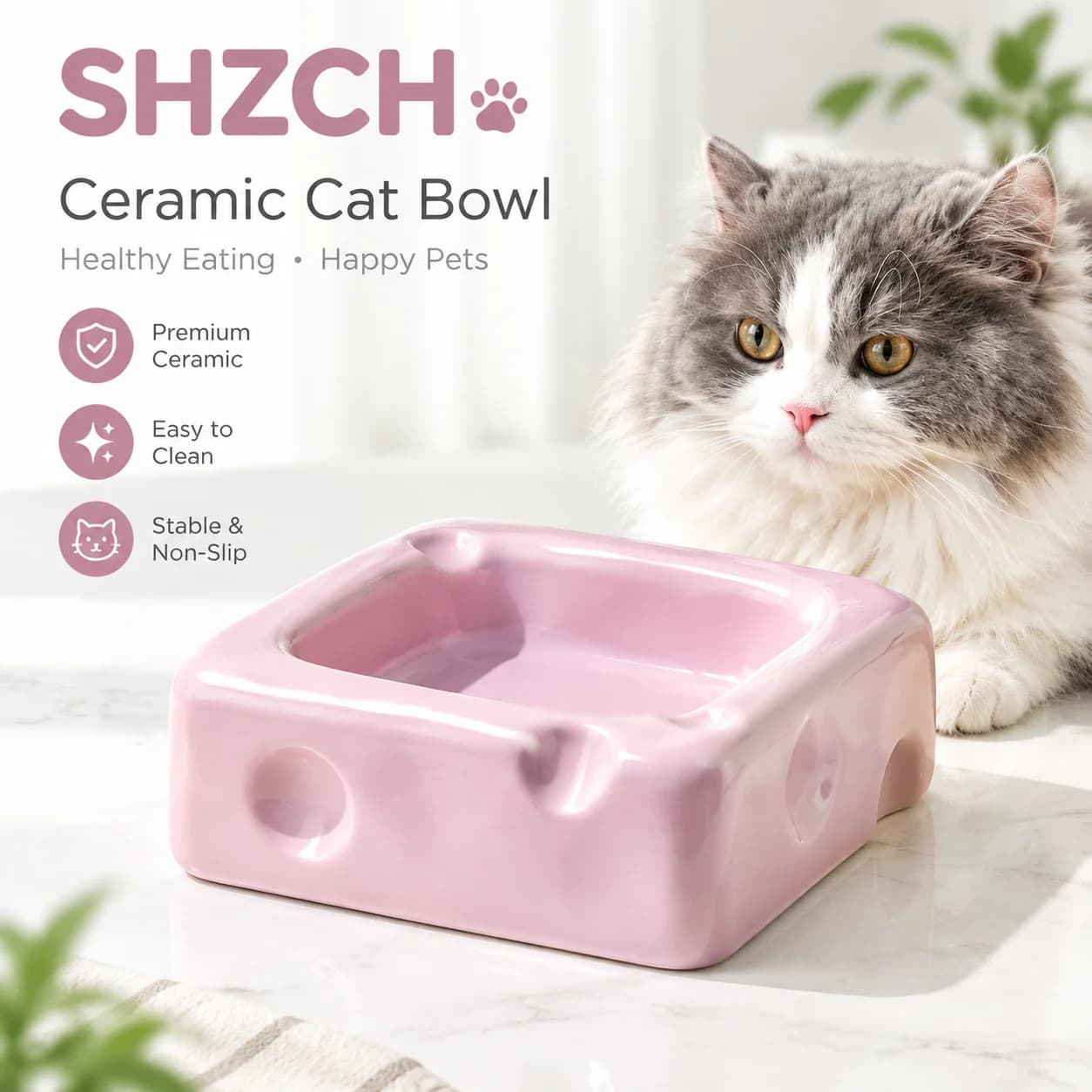 Cute Creative Cheese Shaped Ceramic Pet Bowl Non Slip No Spill Food Water Bowl For Dog Cat Pet Feeding Supplies