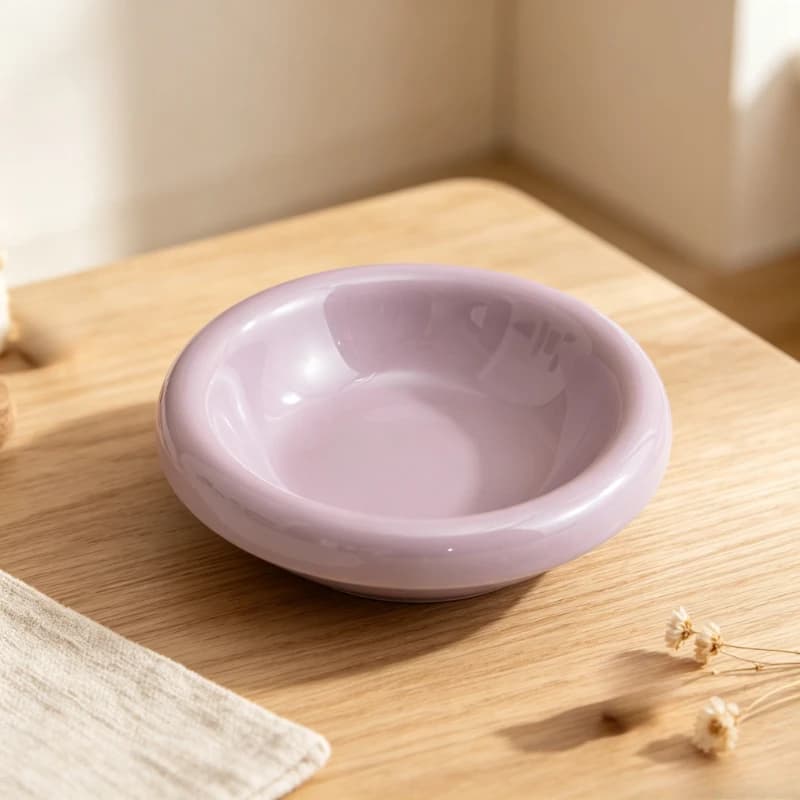 Nordic Macaron Ceramic Cat Bowl Elevated Neck Protective Anti Spill Pet Feeding Bowl Cat Food Water Dish for Household